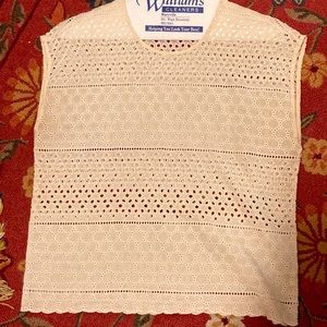 Cream colored shell shirt